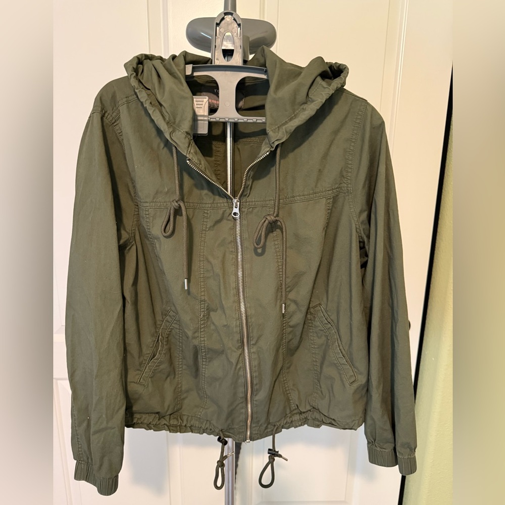 Torrid Olive Green Hooded Jacket
